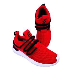 Adidas Lite Racer Adapt 5.0 Red Black Lace Up Running Shoes Men's Size 5.5